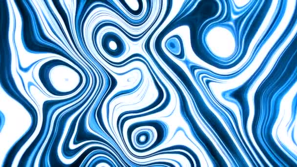 Bright Drawing Motion White Background Which Bright Blue Drawings Abstraction — Stock Video