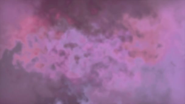 Flying Dream Pink Clouds Lightning Strikes Design Abstract Soft Colorful — Stock Video