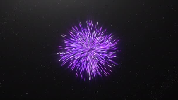 Explosão Colorida Corrente Espiral Espaço Moção Explosão Cósmica Partículas Densas — Vídeo de Stock