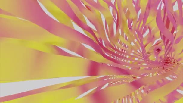 Abstract Golvende Lijnen Strepen Dynamische Achtergrond Ontwerp Gekleurde Linten Rippen — Stockvideo