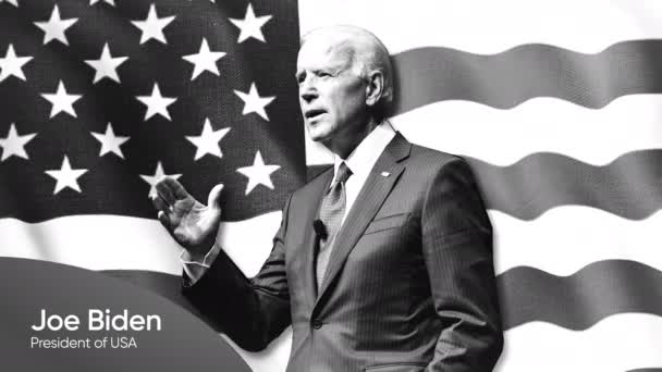 Waszyngton Stany Zjednoczone Czerwca 2022 Prezydent Joe Biden Przed Amerykańską — Wideo stockowe