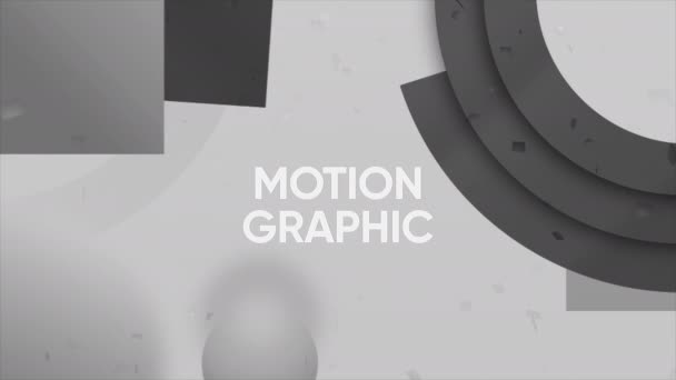 Introduzione Con Design Animazione Mozione Animazione Semplice Con Grafica Movimento — Video Stock