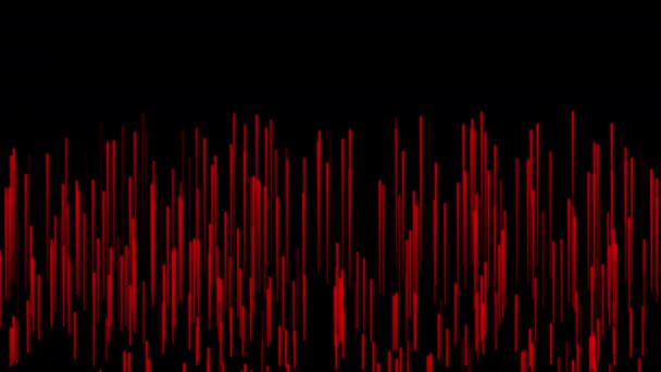 Rising Stream Line Black Background Motion Flow Lines Denoting Danger — Stock Video