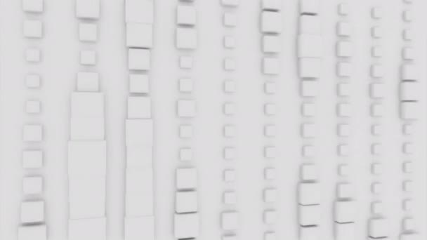 Белый Фон Дизайн Яркий Светлый Фон Анимацией Различными Квадратами Которые — стоковое видео