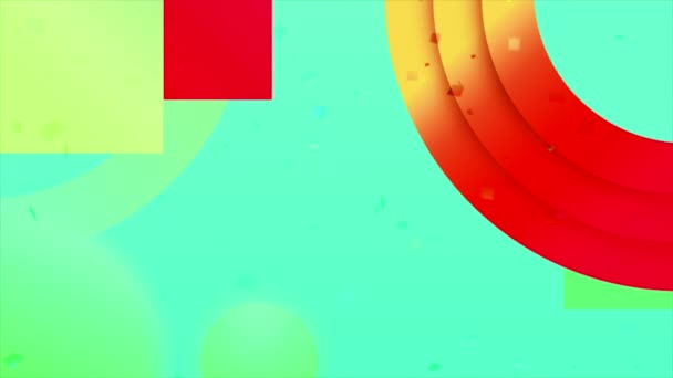 Окончательное Вступление Геометрическими Формами Движение Яркая Анимация Вставки Видео Интро — стоковое видео