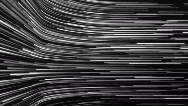 Futuristisch Concept Van Digitale Energie Data Uploaden Optische Vezellijnen Achtergrond — Stockvideo