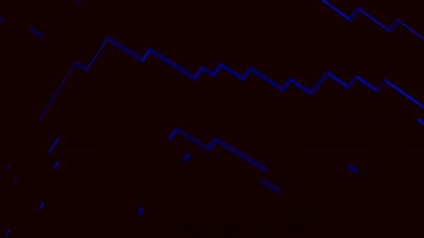 Abstracte Donkere Pixelmozaïek Patroon Ontwerp Abstract Retro Achtergrond Met Bewegende — Stockvideo
