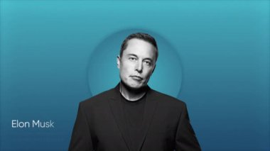 İş koçluğu için animasyon. Hareket. Video içeriğine gömülü modern animasyon. Elon Musk reklam şirketinden. İş ve Bilim. 