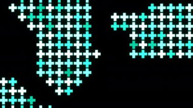 Mavi mozaik 3 boyutlu fayans desenini hareket ettiriyor. Tasarım. Çapraz kiremitlerin ters dokusu kayan arkaplan oluşturuyor