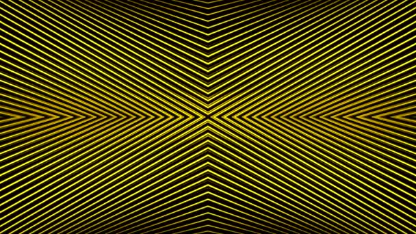 Hypnotic Mirror Pattern Stripes Motion Striped Mirror Background Connects Center — Stock Video