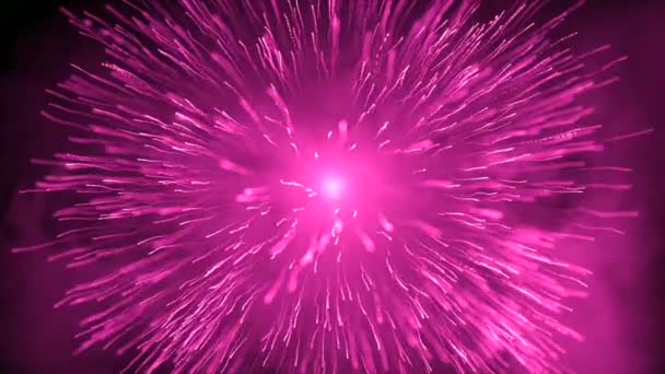 Explosiones Brillantes Con Destellos Rayos Moción Destellos Energía Con Estrella — Vídeo de stock