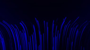Renkli çizgiler kıvrımlı akıntıda hareket eder. Hareket. Kıvrımlı parlak çizgilerin arka planı. Satır akışından kaydırma. 
