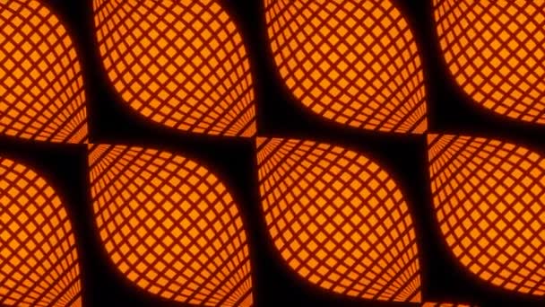 Fond Noir Brillant Jaune Orange Sont Grosses Particules Qui Sont — Video
