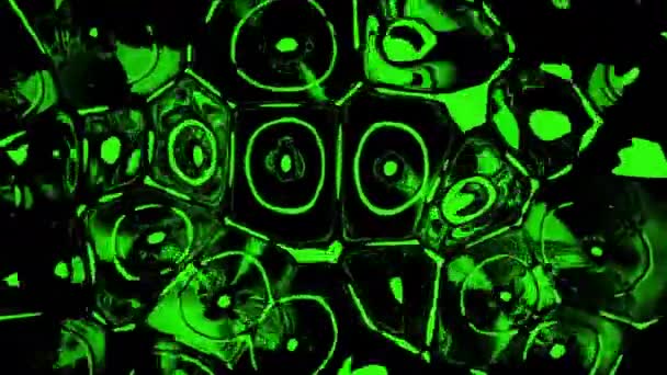 Des Cercles Verts Brillants Design Fond Lumineux Avec Des Ovales — Video