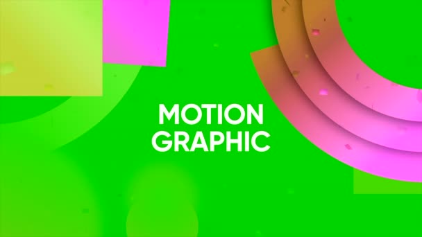 Mozgó Grafikus Háttér Színes Geometriai Alakzatokkal Indítvány Koncepciója Design Kreatív — Stock videók