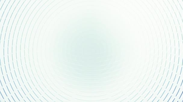 Weiß Und Blauer Hintergrund Bewegung Helle Kreise Die Animation Hypnotisieren — Stockvideo