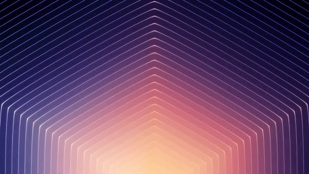 Abstract Background Gradient Moving Line Hexagonal Shape Motion Geometric Silhouettes — Stock Video