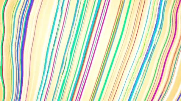 Linee Multicolori Che Muovono Direzioni Diverse Movimento Linee Sottili Luminose — Video Stock