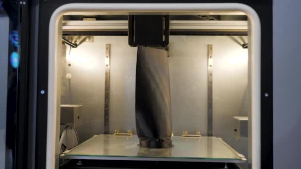 Large Printer Media Huge Printing Machine Internal Illumination High Quality — Stock Video