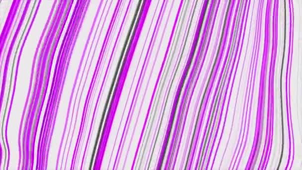 Потік Барвистих Ліній Хвилями Рух Фон Різнокольорових Ліній Хвилястих Спотворень — стокове відео