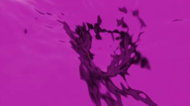 Pembe ve kahverengi arka plan. Tasarım. Sürgüye akan ve koyu gölgelerle vurgulanan animasyondaki parlak dalgalar. Yüksek kalite 4k görüntü