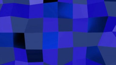 Parlak renklere sahip karelerin dalgalı arkaplanı. Tasarım. Üç boyutlu dalga çarpıtmalı renkli karelerin arka planı. Arkaplan kare dalgalarıyla salınır ve titreşir. 