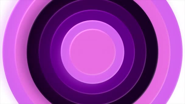 Оранжевый Фиолетовый Фон Движения Круги Одного Цвета Разных Оттенков Танцуют — стоковое видео