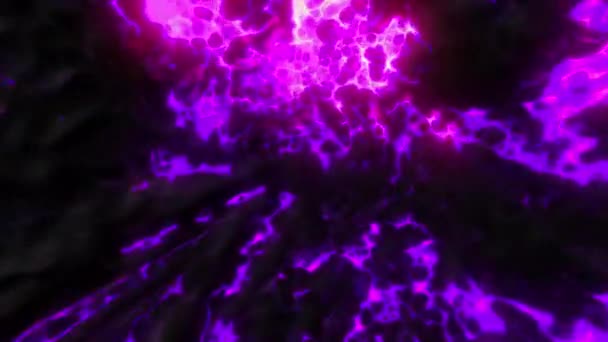 Nubes Púrpuras Animación Motion Cielo Brillante Hecho Abstracción Que Gira — Vídeos de Stock