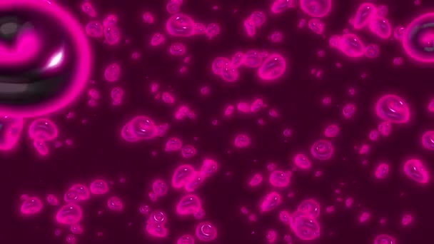 Medicina Abstrata Conceito Biologia Sangue Sob Microscópio Moção Fluindo Aleatoriamente — Vídeo de Stock