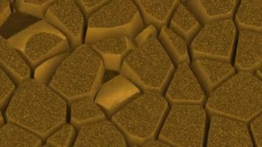 Kuru toprağın hareket halindeki soyut görüntüsü. Tasarım. Topraktaki çatlaklar, üç boyutlu araziyi değiştiriyor. 