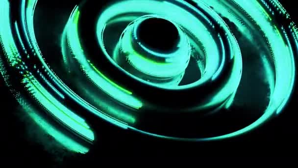 Science Fiction High Tech Spinning Element Bakgrund Design Roterande Turbin — Stockvideo