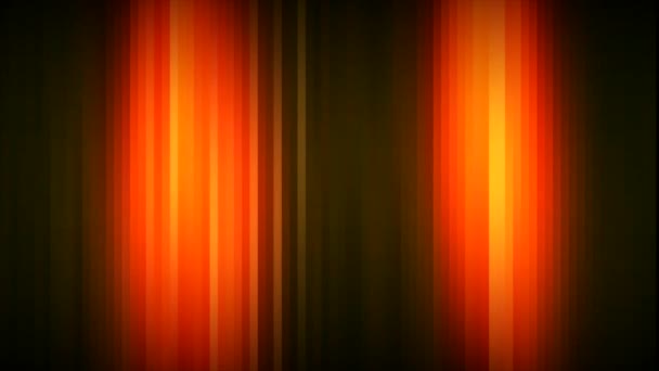 Luci Arancioni Movimento Sfondo Scuro Con Retroilluminazione Rossa Brillante Animazione — Video Stock
