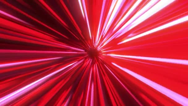 Абстрактний Гіперпросторовий Фон Рух Швидкість Світла Неонові Сяючі Промені Зірки — стокове відео