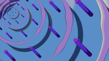 Mavi ve sarı arka plan. Tasarım. Parlak boya büyük miktarlarda genişler ve akar. Yüksek kalite 4k görüntü