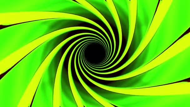 Abstrakter Hintergrund Mit Animiertem Hypnotischem Tunnel Aus Buntem Karamell Glas — Stockvideo