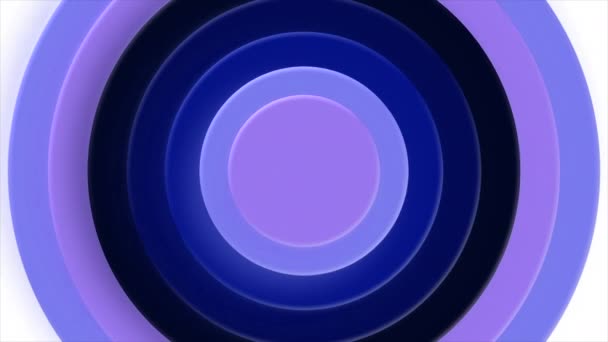 Barevné Kruhy Pulzují Animovaném Pozadí Pohyb Zvonění Pulsuje Hudebním Tempem — Stock video