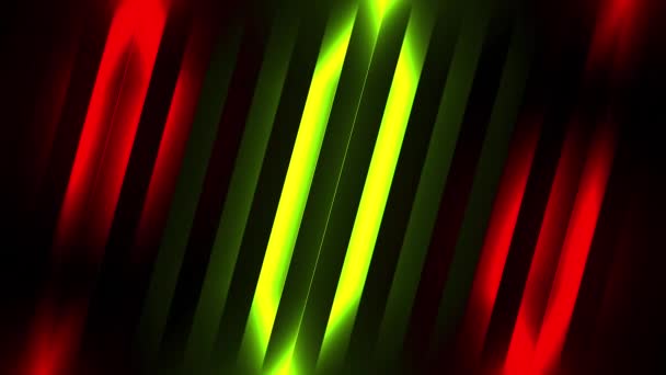 Bewegte Diagonale Helle Streifen Und Neonlicht Bewegung High Tech Hintergrund — Stockvideo