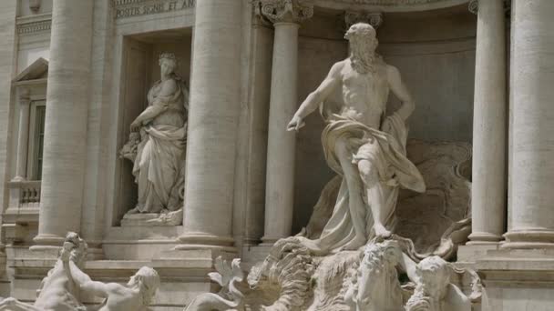 Italien Rom Augusti 2022 Berömda Statyer Italien Börja Vackra Monument — Stockvideo