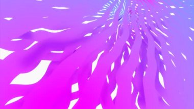 Yeşil ve mor desenli. Görev. Parlak çizgilerin farklı yönlerde sallandığı beyaz bir arkaplan. Yüksek kalite 4k görüntü