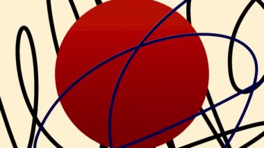 Hareketli kıvrımlı çizgileri olan şık bir animasyon. Hareket. Geçiş veya yerleştirme için kıvrımlı çizgileri olan hareketli arkaplan. Sunum veya video ekleme için canlandırma. 