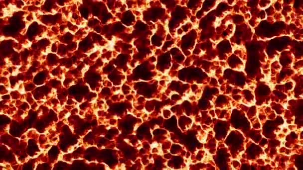 Fondo Con Masa Móvil Lava Moción Moléculas Líquido Lava Caliente — Vídeo de stock