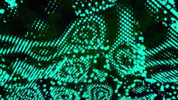 Luz Verde Cuadrados Diseño Animación Ligera Con Cuadrados Saltando Diferentes — Vídeo de stock