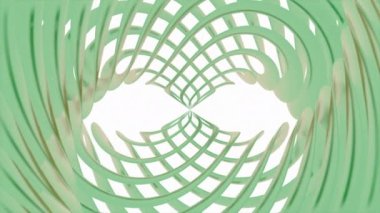Paralel ayna spiralleri. Tasarım. Örülmüş çizgilerle ayna akıntısını hareket ettiriyor. Beyaz arkaplanda kesişen çizgilerin geometrik spirali. 