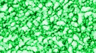 Kütle içinde hareket eden parçacıkların olduğu 3 boyutlu animasyon. Hareket. Sıvı kütle içinde hareket eden bir sürü 3D molekül. Yoğun sıvı hareketli parçacıklarla yavaşça kaynıyor.