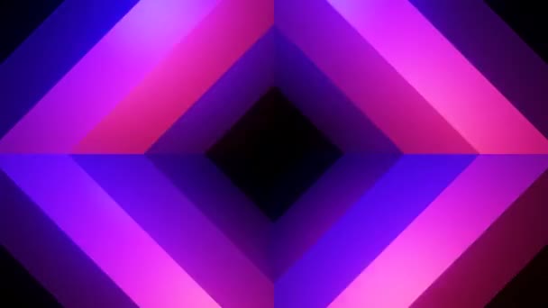 Effet Tunnel Violet Étalé Design Une Abstraction Lumineuse Avec Des — Video