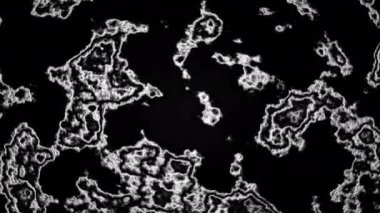Mikroskop altında mikroorganizmaların soyut görselleştirilmesi. Hareket. Mikroskop altındaki virüsler, ekranda hareket eden insan bağışıklık sistemi virüsü