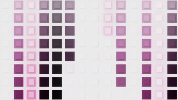 Quadrados Móveis Para Transições Moção Quadrados Pixel Movem Estilo Computador — Vídeo de Stock