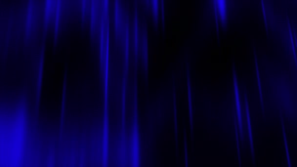Abstracte Blauwe Aurora Borealis Lichten Hele Zwarte Lucht Beweging Noorderlicht — Stockvideo