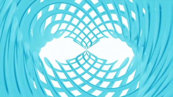 Абстрактний Гіпнотичний Фон Схрещених Кілець Створює Оптичну Ілюзію Дизайн Світло — стокове відео