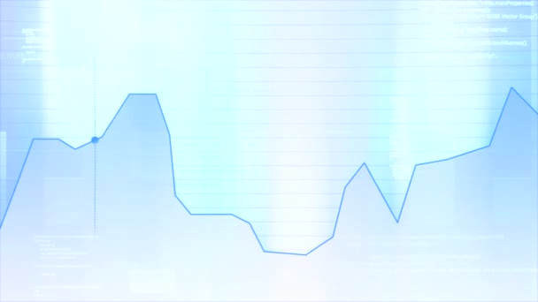 Gráfico Azul Animação Moção Desenho Desenhado Programa Onde Mostra Perdas — Vídeo de Stock